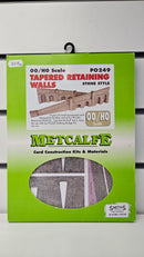 Metcalfe PO249 (A) Tapered Retaining Walls Stone Style, Boxed