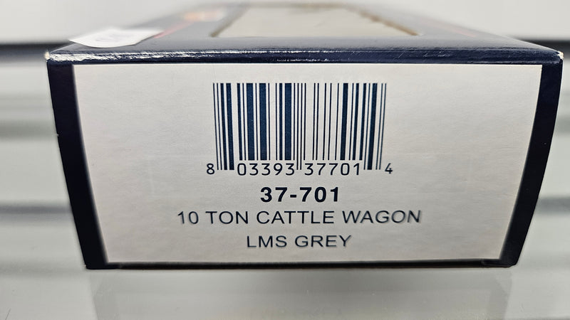 Bachmann 37-701 10T Cattle Wagon LMS Grey, Boxed