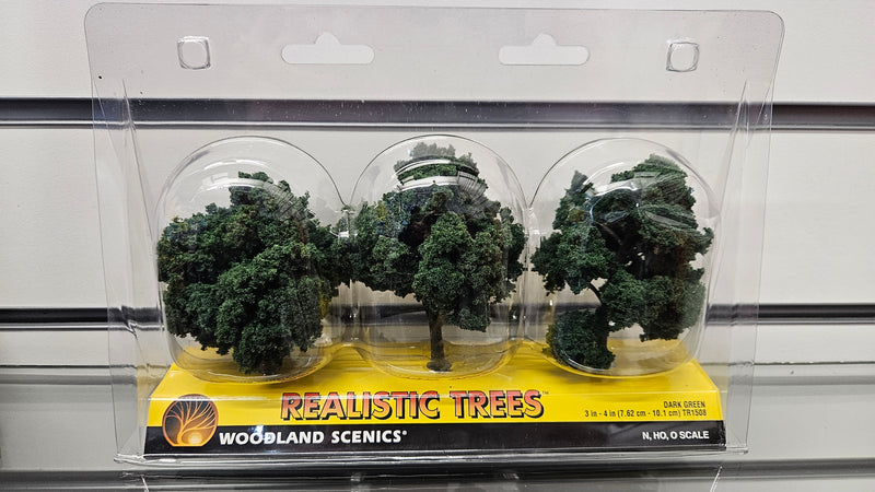 Woodland Scenics TR1508 Dark Green Trees, Boxed