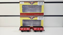 Oxford Rail OO 2 x OR76MW4002 R Taylor & Sons 4 Plank Wagon, Boxed, Missing Couplings