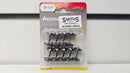 Hornby R8218 (A) 14.1mm Diameter Metal Disc Wheel Set x 9, Boxed, 1 Missing