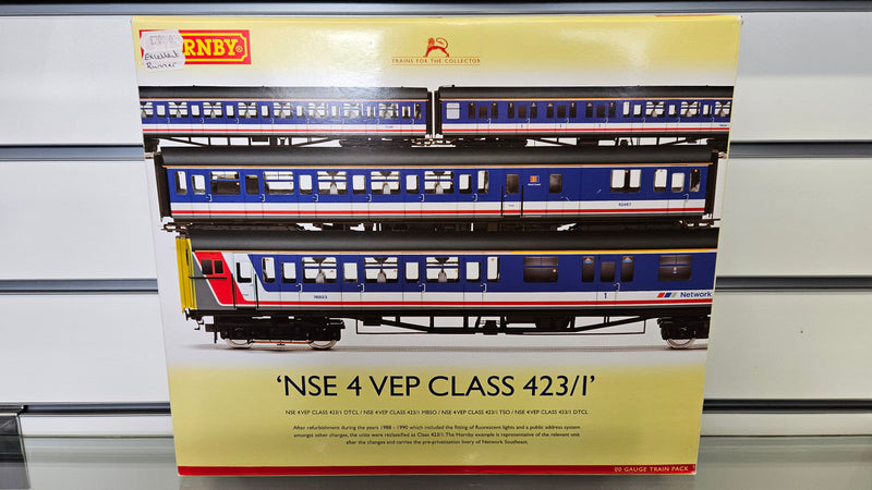 Hornby R2947 NSE 4 VEP Class 423/1 Train Pack, Boxed, Excellent Runner