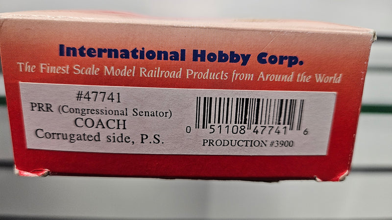 IHC 47741 PRR Coach Corrugated Side PS Pennsylvania Parlour, Boxed