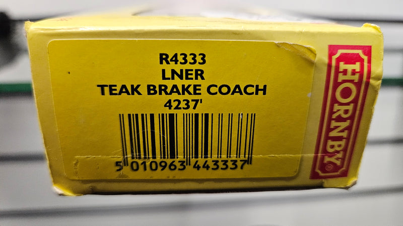 Hornby R4333 LNER Teak Brake Coach 4237, Boxed