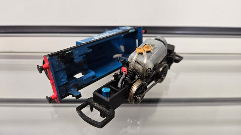 Hornby No.2 Morse Collieries Steam Locomotive, Unboxed. Poor Runner, Loose Body