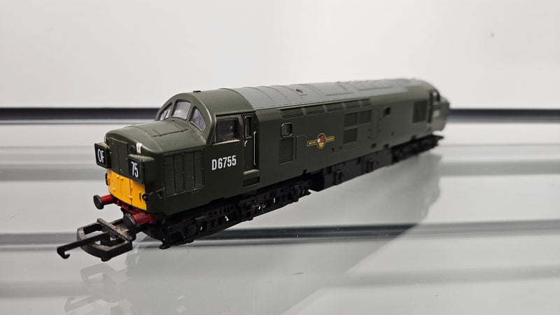 Lima Class 37 D6755 BR Green Diesel, Unboxed, Missing Buffer, Good Runner