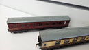 Hornby Dublo 3 x MK1 Coaches, Metal Wheels, Spares