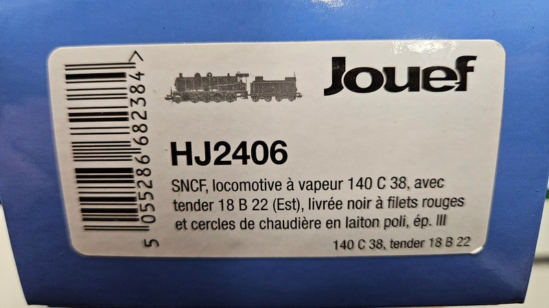 Jouef HJ2406 SNCF 140C 38 Locomotive & Tender, Boxed, Excellent Runner