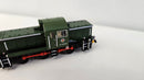 Graham Farish N 372-950 Class 14 Diesel D9555 BR Green With Wasp Stripes, Boxed, Poor/Hesitate Runner