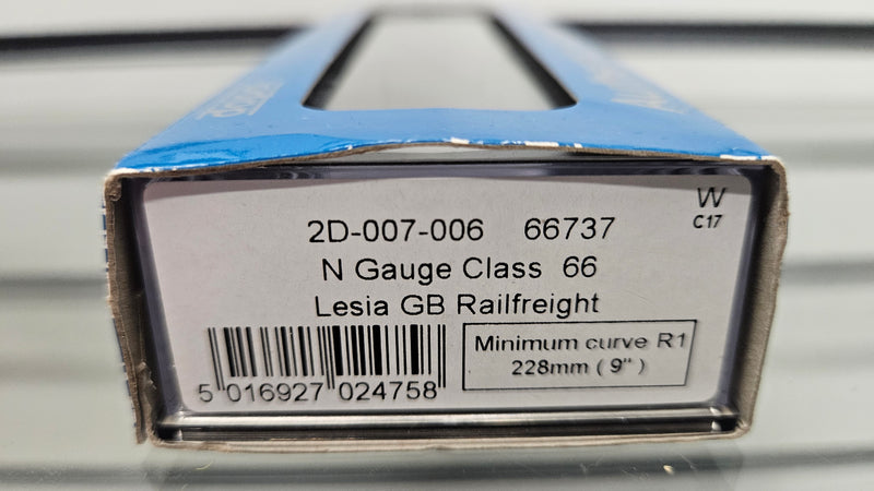 Dapol N 2D-007-006 Class 66 737 Lesia GBRF, Boxed, Good Runner
