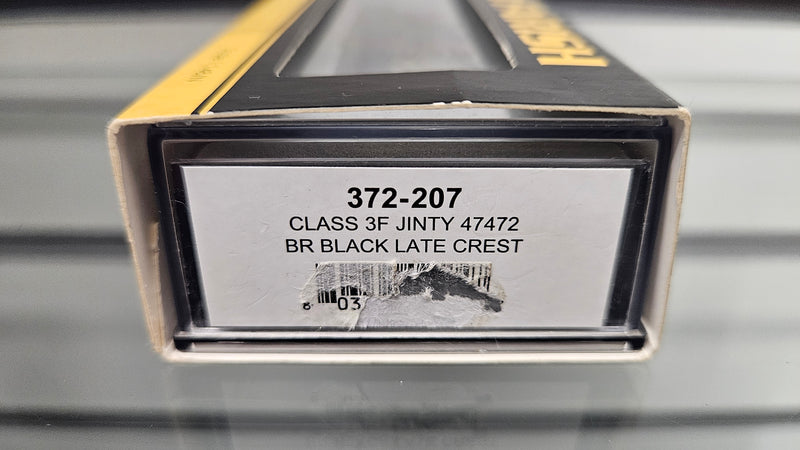 Graham Farish 372-207 Class 3F Jinty 47472 BR Black Late Crest, Boxed, Poor Runner