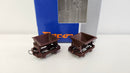 Roco HOe 34498 2 x Brown Side Tipping Wagons, Boxed