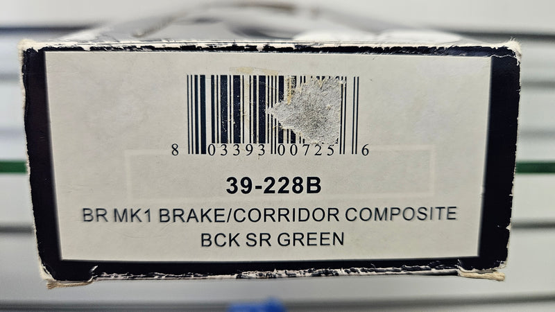 Bachmann 39-228B BR MK1 Brake Corridor Composite BCK SR Green, Boxed