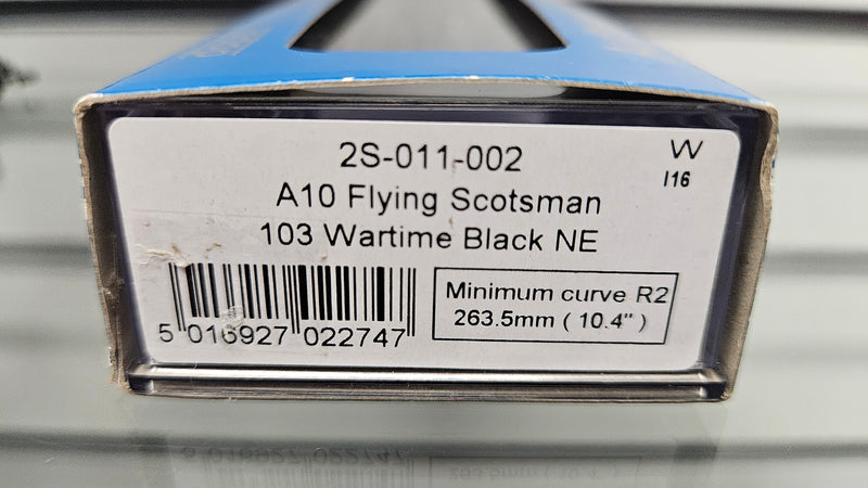 Dapol N 2S-011-002 A10 Flying Scotsman 103 Wartime Black NE, Boxed, Good Runner