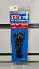 Peco OO9 ST-405 Right Hand Setrack Point, Boxed