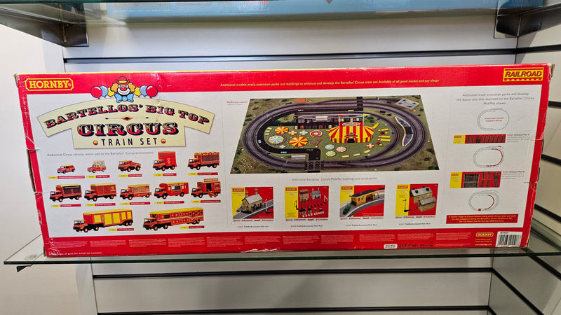 Hornby R1107 Bartellos Big Top Circus Train Set, Boxed, Complete, Good Runner Noisy Backwards