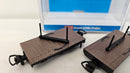 Peco 009 GR-310 4 Wheel Bolster Wagons x 2, Boxed