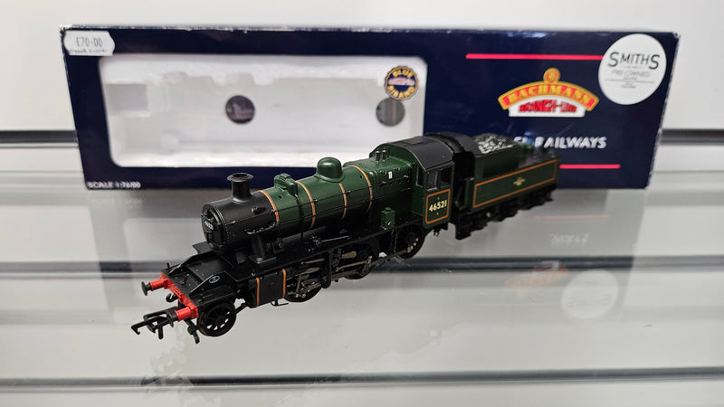 Bachmann 32-825 Ivatt Class 2MT 46521 BR Lined Green, Boxed, Good Runner