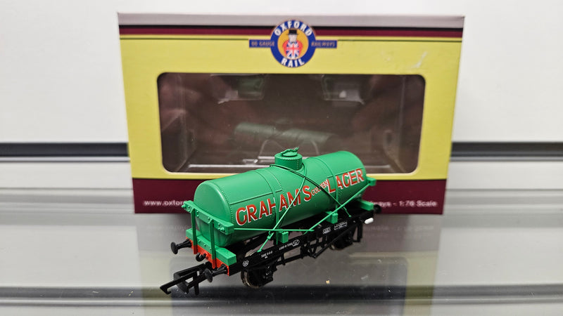 Oxford Rail OR76TK2006 Grahams Golden Lager No113 12 Tank Wagon, Boxed