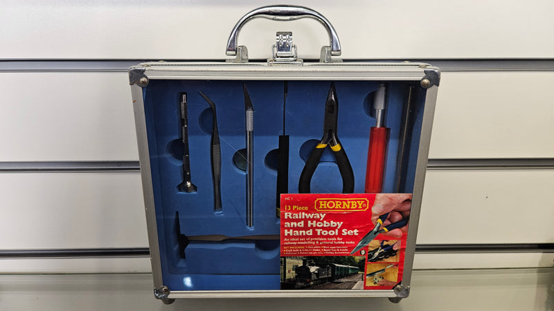 Hornby HC1 13 Piece Railway & Hobby Hand Tool Set, Boxed