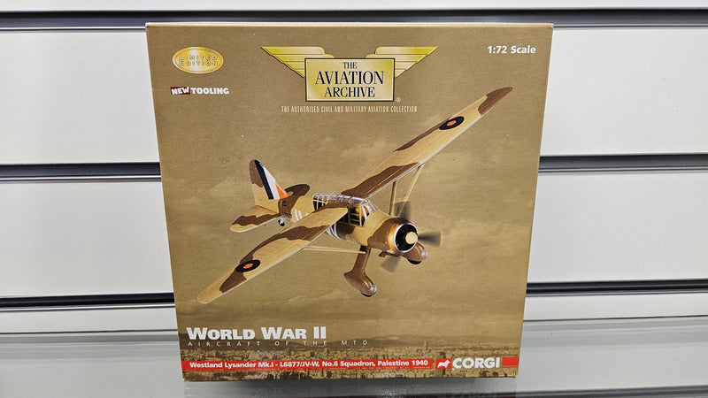 Corgi 1:72 AA36802 Westland Lysander Mk1 L6877 JV W No.6 Squadron, Boxed