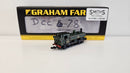 Graham Farish N 371-987 Class 64xx Pannier Tank 6412 BR Lined Green Late Crest, Boxed, Poor/Hestate Runner