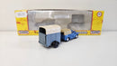 Classix OO EM76522 Sheep & Pig Trailer Single Axle Grey & Cream Towed By Morris Minor Pick Up, Boxed