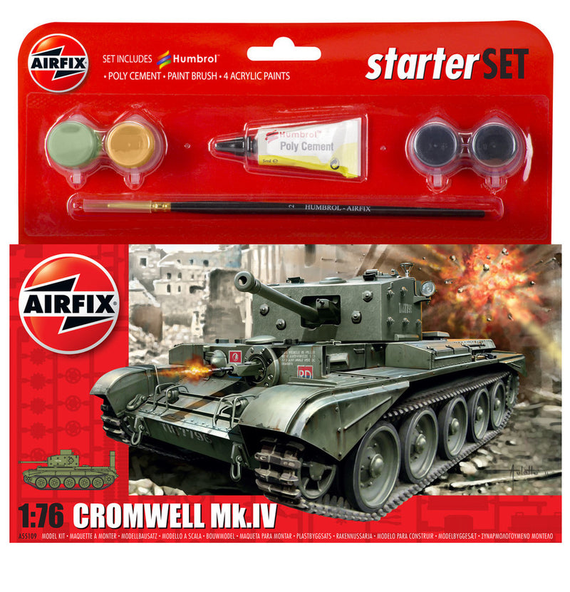 Airfix Cromwell Cruiser MkIV Tank Starter Set - AX55109