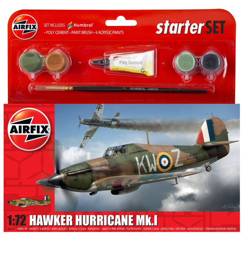Airfix Hawker Hurricane Mk1 Starter Set - AX55111