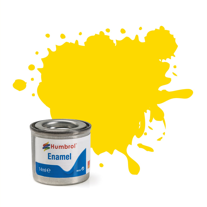 Humbrol Enamel No 69 Yellow Gloss