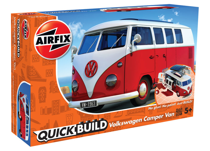 Airfix Quickbuild VW Camper Van Red - AXJ6017