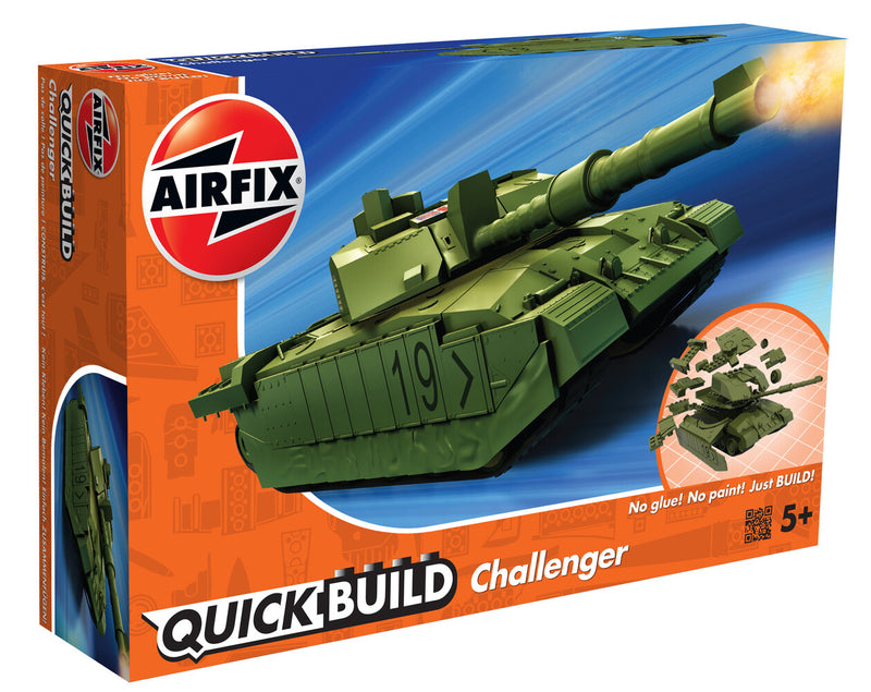 Airfix Quickbuild Challenger Tank Green - AXJ6022