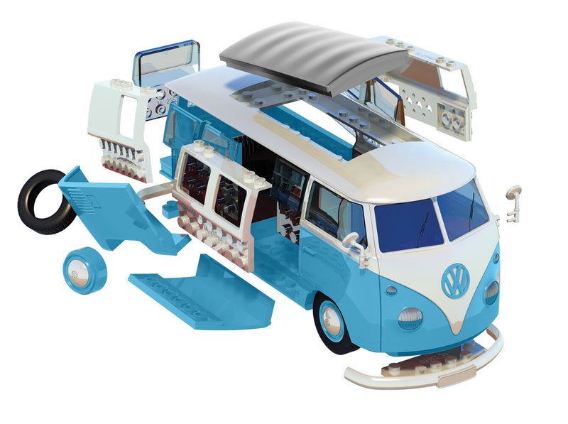 Airfix Quickbuild VW Camper Van Blue - AXJ6024