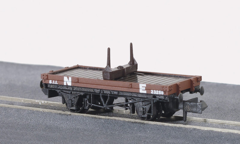 Peco N NR-39E 10ft Bolster Wagons NE Bauxite