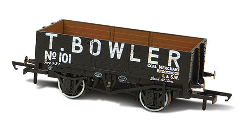 Oxford Rail T Bowler London 101 5 Plank Wagon - 76MW5001