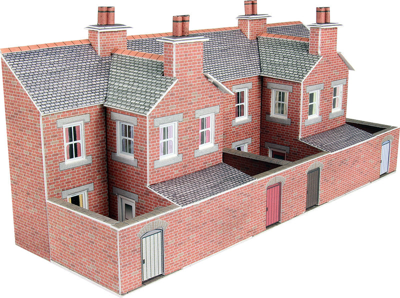 Metcalfe Low Relief Red Brick Terraced House Backs