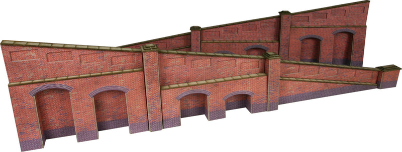 Metcalfe Red Brick Style Tapered Retaining Wall