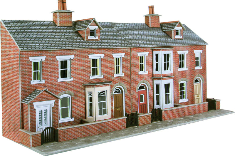 Metcalfe Low Relief Red Brick Terraced House Fronts