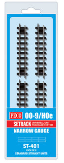 Peco 009 ST-401 STD Straight Track x 8