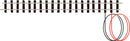 Peco 009 ST-413 Wired Double Straight Track