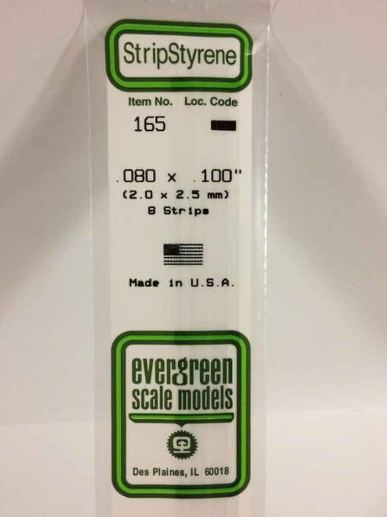 Evergreen 165 .080 x .100"