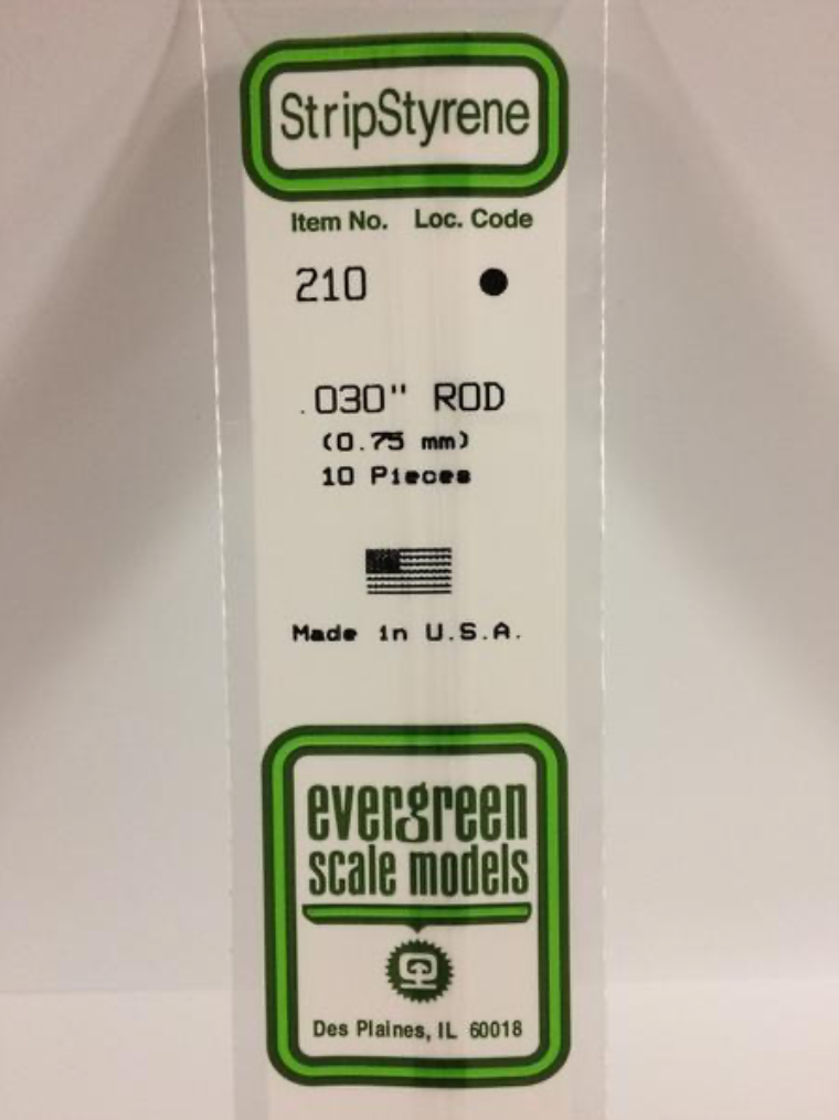 Evergreen 210 .030" Rod