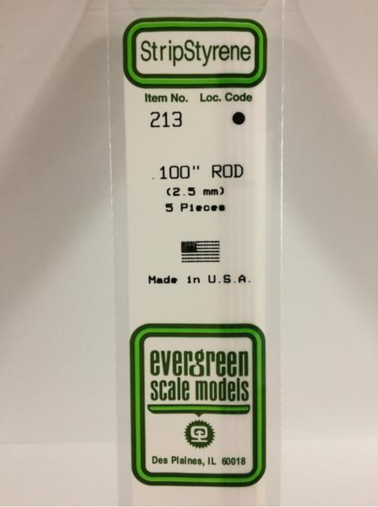 Evergreen 213 .100" Rod