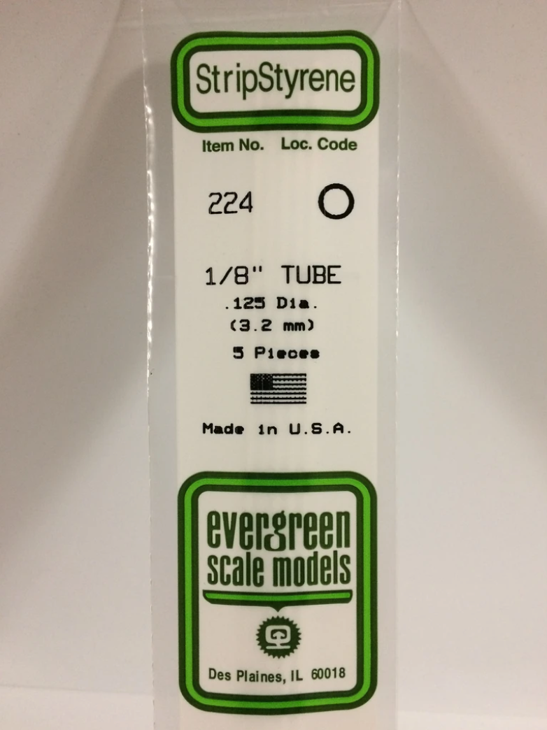 Evergreen 224 1/8" Tube