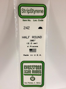 Evergreen 242 .080' Half Round