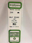 Evergreen 244 .125' Half Round