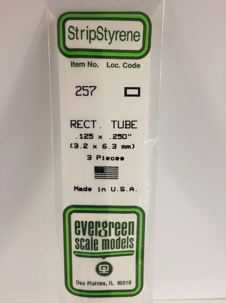 Evergreen 257 125 x 250" Rectangular Tube