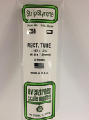 Evergreen 258 .187 x .312' Rectangular Tube