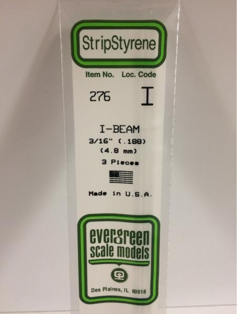 Evergreen 276 3/16" I-Beam