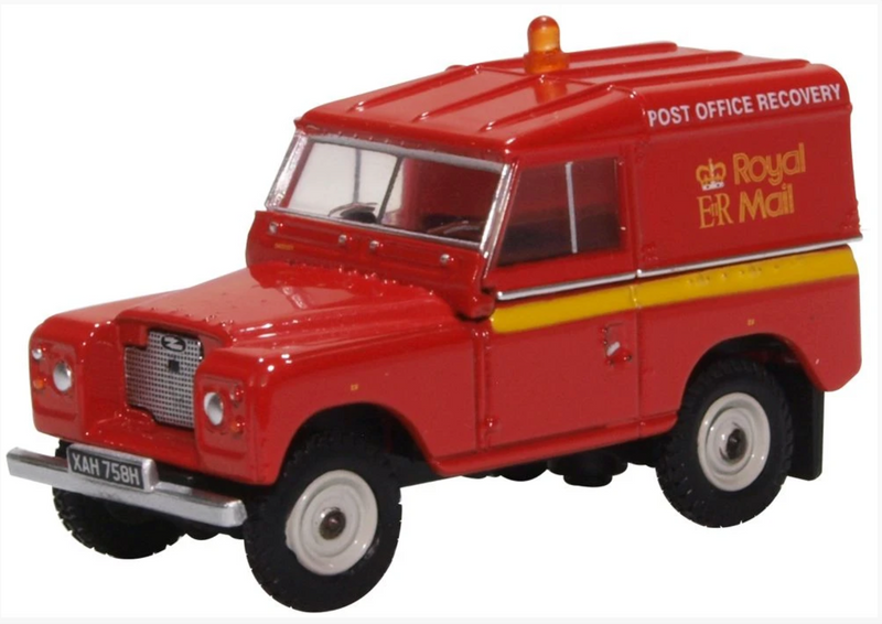 Oxford Diecast OO Land Rover Series IIa SWB Hard Top Royal Mail PO Recovery - 76LR2AS002